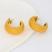 Hawaiian Style Pineapple Ananas Jackfruit Summer Fruit Shape Stainless Steel Stud Earrings Waterproof