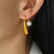 JEWELRY EH113 Factory Hot Sale Premium Sense of Unique Pearl Earrings Burst Tender Temperament Earrings