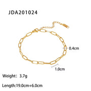 Dainty 18K Gold Plated Stainless Steel Simple Jewelry Gift Waterproof Chain Cross Double Layer Daity Anklet for Women