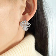 JEWELRY EH198 New Chinese Explosion of Small Pine Branches Pine Leaves Tree Branches Branch Earrings