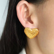 JEWELRY EH175 French Large Love Earrings Versatile Simple Temperament Trend Earrings