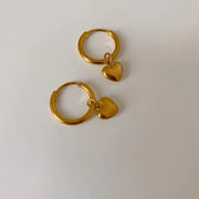 Non Tarnish Stainless Steel CZ Diamond Rectangle Hoop Earrings Waterproof Flower Waterdrop Whale Dangle Earrings