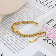 Exquisite Stainless Steel 18K PVD Gold Plated Emerald Gemstone Birthstone Pendant Cubic Zircon Choker Necklace Jewelry