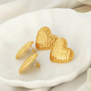 JEWELRY EH175 French Large Love Earrings Versatile Simple Temperament Trend Earrings