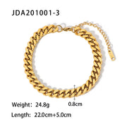 Dainty 18K Gold Plated Stainless Steel Simple Jewelry Gift Waterproof Chain Cross Double Layer Daity Anklet for Women