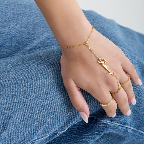 Custom/Personalized Name Plate Hand Chain