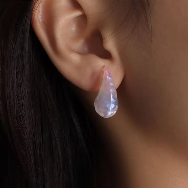 JEWELRY EH133 French Resin Earrings Teardrop Fashion Earrings Wholesale Mixed Colors
