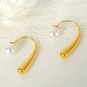JEWELRY EH113 Factory Hot Sale Premium Sense of Unique Pearl Earrings Burst Tender Temperament Earrings