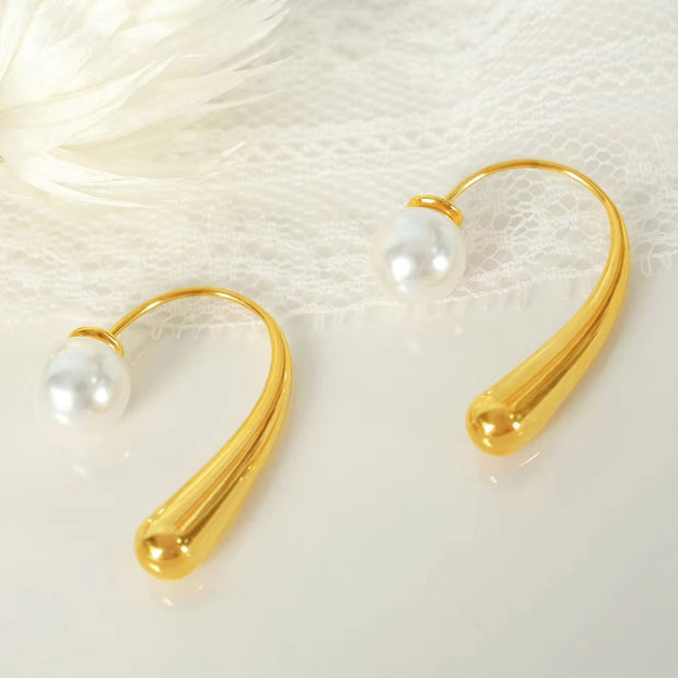 JEWELRY EH113 Factory Hot Sale Premium Sense of Unique Pearl Earrings Burst Tender Temperament Earrings