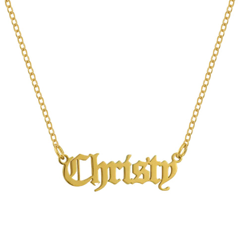 Custom/Personalized Nameplate Cable Necklace