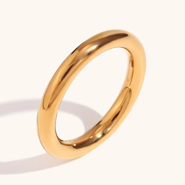 Non Tarnish Zircon Stacking Ring Set Waterproof Tarnish Free Jewelry Stainless Steel Signet Rings