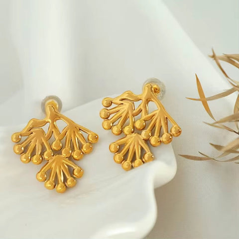 JEWELRY EH198 New Chinese Explosion of Small Pine Branches Pine Leaves Tree Branches Branch Earrings